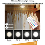 13-colour Night Light RGB Infrared Dimmable Cabinet Light, 3 Lights 1 Remote Control, 6 Lights 2 Remote Control