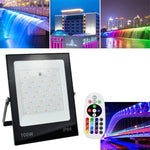 Colorful RGB Changing LED Flood Light With Remote Control, 30W, 100W, 200W