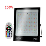 Colorful RGB Changing LED Flood Light With Remote Control, 30W, 100W, 200W