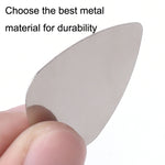 10PCS Thumb Fingers Metal Stainless Steel Bayse Guitar Paddles, Steel Bayse Guitar Paddles