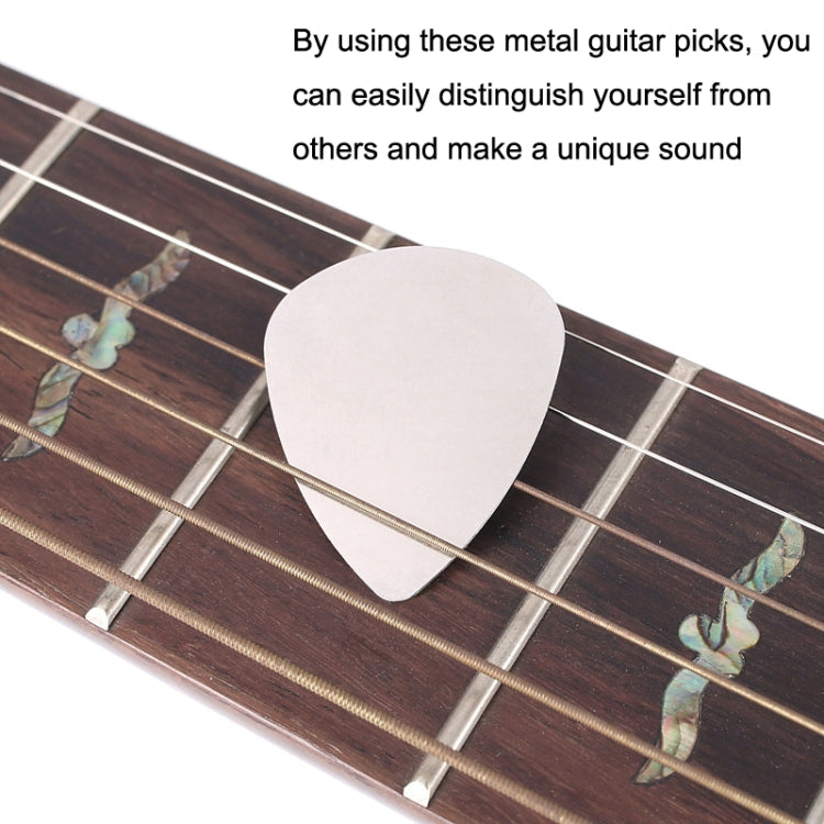 10PCS Thumb Fingers Metal Stainless Steel Bayse Guitar Paddles, Steel Bayse Guitar Paddles