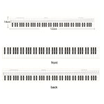 88 Keys Keyboard Piano Practice Paper Comparison Table Fingering Practice Comparison Chart, White