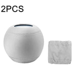 غطاء غبار من القماش المطاطي لحماية مكبر صوت Homepod Mini الذكي، قطعتان