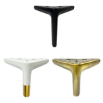 10cm Short-Sided Metal Sofa and Coffee Table Legs, 10cm White Gold, 10cm Matt Black, 10cm Green Gulas