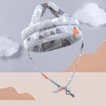 Baby Breathable Anti-fall Head Protective Cap Baby Protective Cap Toddler Bumper Cap, Spec:, Starfish, Pink Forest, Green Forest, Gray Forest, Pink Forest Antlers, Green Forest Antlers, Gray Forest Antlers, Starfish Antlers, Gray Cloud, Gray Star      ...