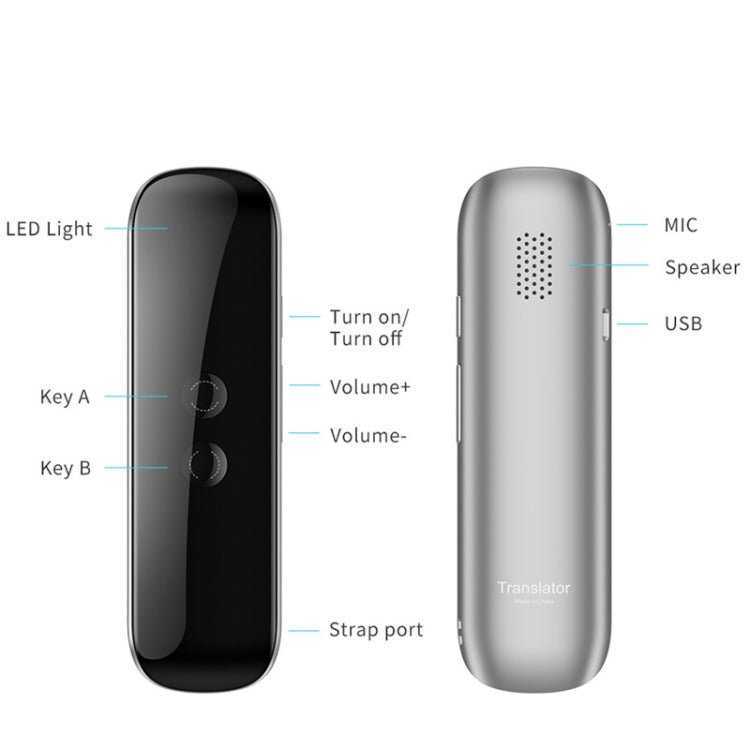 Junyue G5 Smart Language Translation Machine Bluetooth Portable Business Learning Translation Pens, G5 White, G5 Black