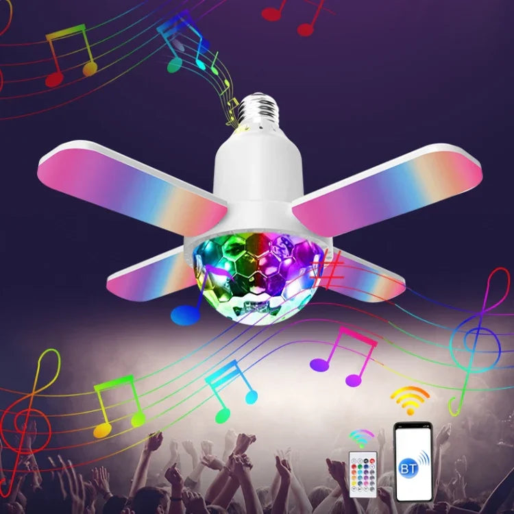 LY-002 24W Mini Bluetooth RGB Light Effect Foldable Music Light, Magic Light, Starry Light
