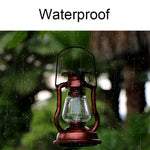 200802 Retro Solar Kerosene Lamp Shape Handheld Lamp Home Decor Flame Lamp, Bronze, Gold, Silver, Rusty, Red