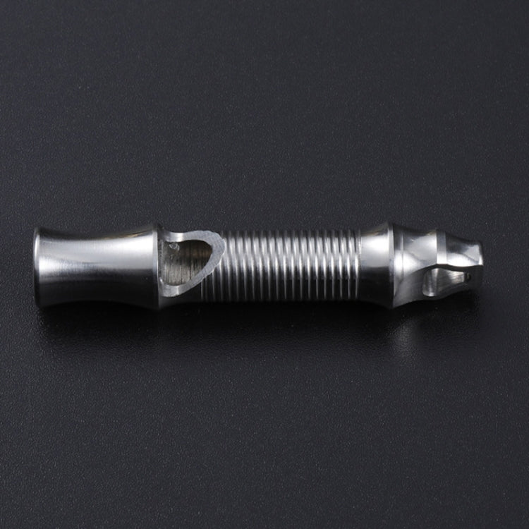 KS011 Stainless Steel Single Tube Outdoor Survivor Training High Frequency Whistle, KS011 Stainless Steel