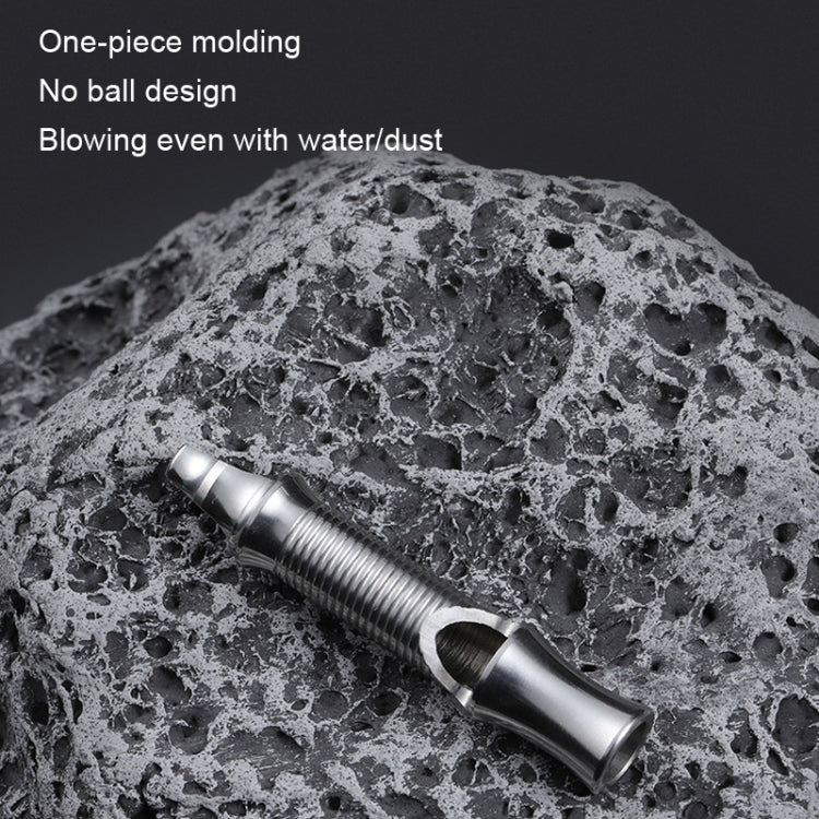 KS011 Stainless Steel Single Tube Outdoor Survivor Training High Frequency Whistle, KS011 Stainless Steel