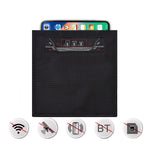 Rolled Edge Cell Phone Tablet RFID Privacy Protection Bag Car Key Signal Shielding Bag, Rolled Edge  9.5 x 9.75 inch
