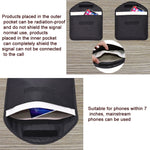Cell Phone Tablet Signal Shielding Bag RFID Anti-Radiation Case, 23.5 x 18cm