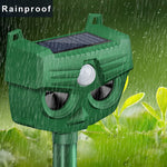 RC-543 Outdoor Solar Dog Repellent Infrared Ultrasonic Animal Bird Repellers, RC-543