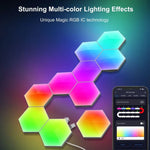 Gaming Ambient Light Smart Chiclet Backdrop Quantum Wall Light, Versions:, 3pcs Bluetooth, 6pcs Bluetooth, 10pcs Bluetooth, 12pcs Bluetooth, 3pcs WIFI, 6pcs WIFI, 10pcs WIFI, 12pcs WIFI