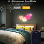 Gaming Ambient Light Smart Chiclet Backdrop Quantum Wall Light, Versions:, 3pcs Bluetooth, 6pcs Bluetooth, 10pcs Bluetooth, 12pcs Bluetooth, 3pcs WIFI, 6pcs WIFI, 10pcs WIFI, 12pcs WIFI