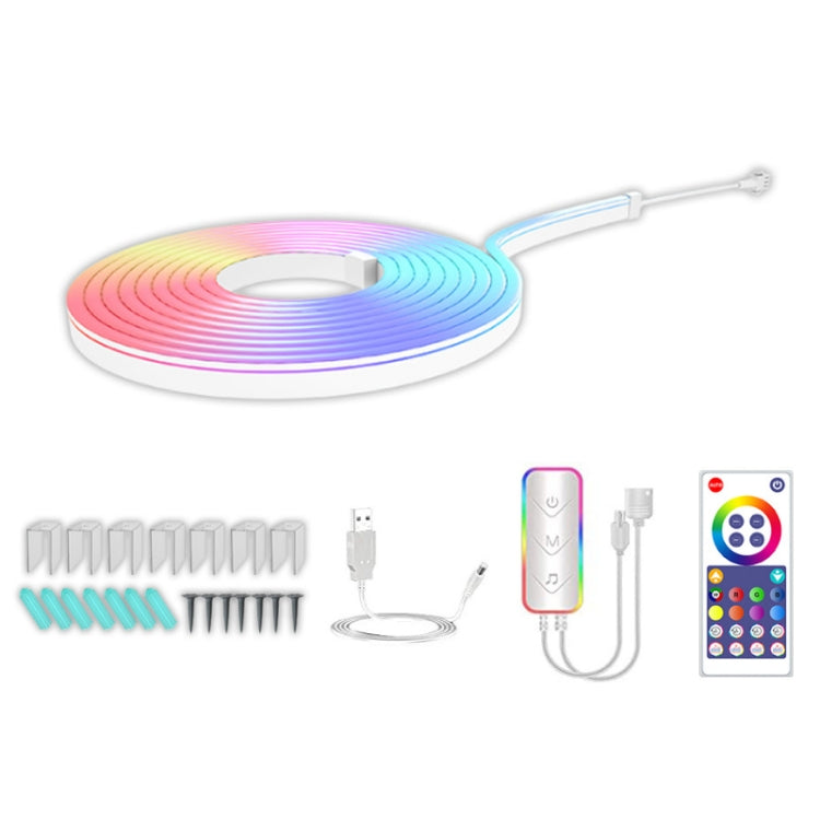 3m USB Illusion Music Neon 16 Million Color DIY Light Strip, Specification: Bluetooth, Bluetooth, Graffiti WiFi