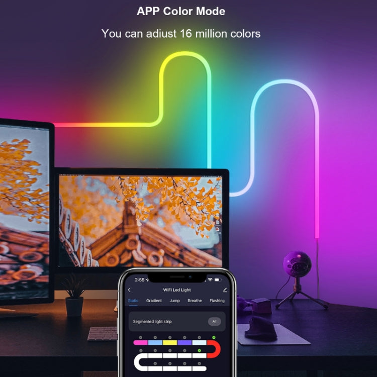 3m USB Illusion Music Neon 16 Million Color DIY Light Strip, Specification: Bluetooth, Bluetooth, Graffiti WiFi