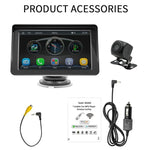 7 inch AHD Wireless CarPlay Car MP5 Player, Support Mobile Phone Interconnection, B5300 With Camera