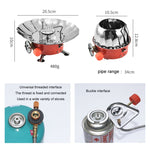 Outdoor Camping Mountaineering Portable Mini Gas Stove, Style:, Square (Regular Model), Square (Buckle Model), Square (Threaded Interface), Lotus (Regular Model), Lotus (Buckle Model), Lotus (Threaded Interface)