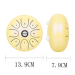 Shuffle SD-5 5.5 Inch Steel Tongue Carefree Empty Drum Percussion Instrument, Shuffle Yellow, Shuffle Pink, Shuffle Purple, Shuffle Green