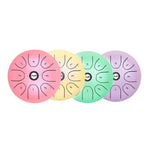 Shuffle SD-5 5.5 Inch Steel Tongue Carefree Empty Drum Percussion Instrument, Shuffle Yellow, Shuffle Pink, Shuffle Purple, Shuffle Green
