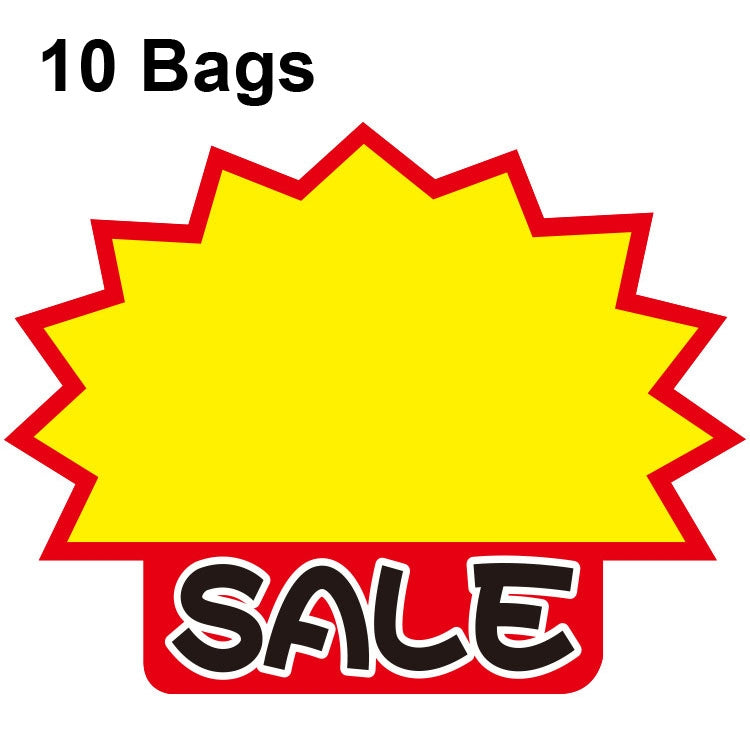 10 bags 25x19cm Explosion Sticker Product Price Tag Supermarket Price Label, WM-001, WM-002, WM-003, WM-005, WM-006, WM-007, WM-008, WM-009, WM-010, WM-011, WM-012, WM-013, XD-511, XD-520, XD-532, XD-537, XD-541, XD-559