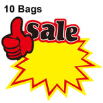 10 bags 9x7cm Explosion Sticker Product Price Tag Supermarket Price Label, WM-301, WM-302, WM-303, WM-305, WM-306, WM-307, WM-308, WM-309, WM-310, WM-311, WM-312, WM-313, WM-314