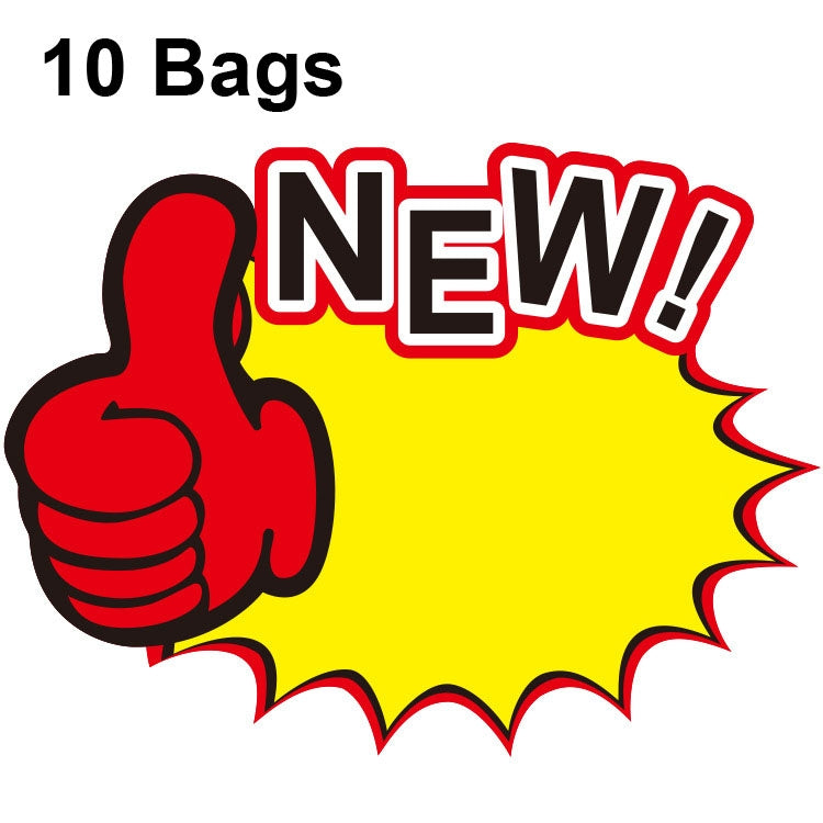 10 bags 9x7cm Explosion Sticker Product Price Tag Supermarket Price Label, WM-301, WM-302, WM-303, WM-305, WM-306, WM-307, WM-308, WM-309, WM-310, WM-311, WM-312, WM-313, WM-314