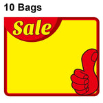 10 bags 9x7cm Explosion Sticker Product Price Tag Supermarket Price Label, WM-301, WM-302, WM-303, WM-305, WM-306, WM-307, WM-308, WM-309, WM-310, WM-311, WM-312, WM-313, WM-314
