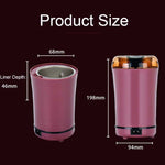 M150A Stainless Steel Electric Mini Coffee Grinder Grain Bean Grinding Machine, Spec:, US Plug (Purple), US Plug (Black), US Plug (White), EU Plug (White), EU Plug (Purple), UK Plug (White), UK Plug (Black), UK Plug (Purple)