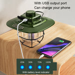 LY02 LED Retro Lantern Hand Tent Lamp USB Charging Camping Light, LY02 White, LY02 Black, LY02 Green