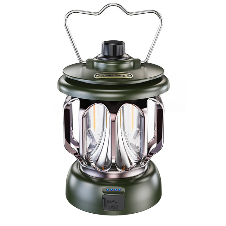 LH-B46 LED Retro Tent Light Convenient USB Charging Camping Light, LH-B46 White, LH-B46 Green, LH-B46 Black