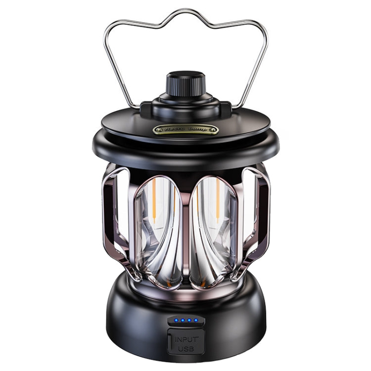 LH-B46 LED Retro Tent Light Convenient USB Charging Camping Light, LH-B46 White, LH-B46 Green, LH-B46 Black