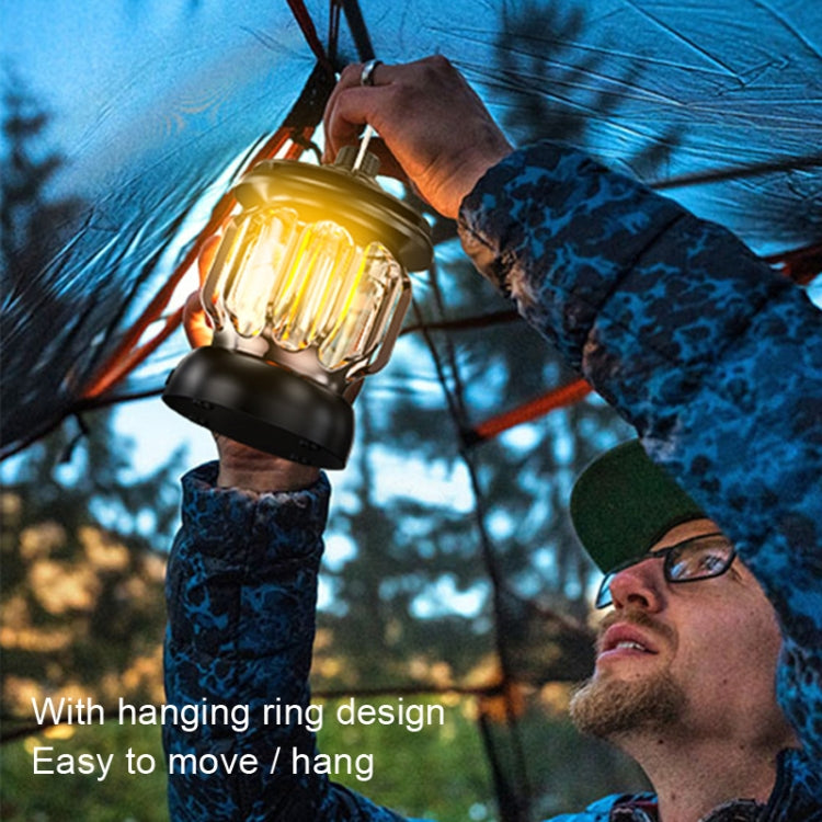 LH-B46 LED Retro Tent Light Convenient USB Charging Camping Light, LH-B46 White, LH-B46 Green, LH-B46 Black