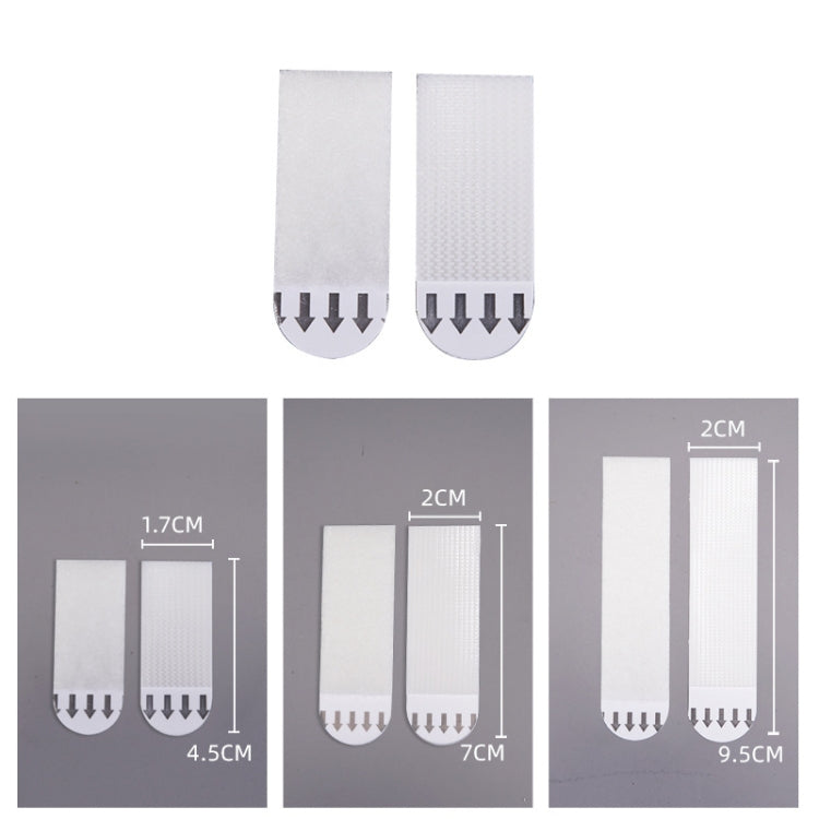 Picture Hanging Strips Hook and Loop Tape Picture Hanger 9.5x2cm, 4.5x1.7cm, 7x2cm, 9.5x2cm