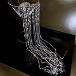 Fringe Flash Diamond Chain Hair Accessories Female Braided Hair Band, Chain Hair Band