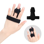 011 Finger Joint Strap Finger Dislocation Sprain Support Strap Tendon Rupture Splint, 011(Black)