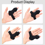 011 Finger Joint Strap Finger Dislocation Sprain Support Strap Tendon Rupture Splint, 011(Black)