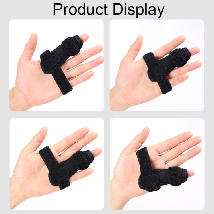 011 Finger Joint Strap Finger Dislocation Sprain Support Strap Tendon Rupture Splint, 011(Black)
