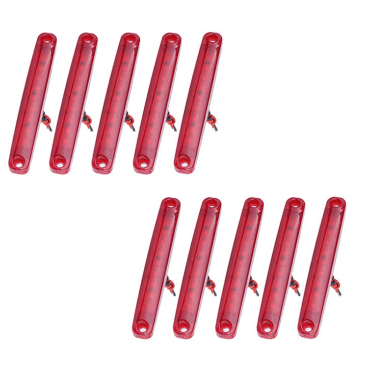 MK-224 10pcs 12-24V Truck Trailer 9LED Side Light Tail Lamp Signal Light, MK-224(Red), MK-224(Yellow), MK-224(White)