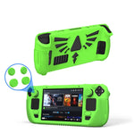 For Steam Deck V V4-1 Silicone Non-slip Protective Case for Pocket Consoles with Holder Function, V4-1Black), V4-1(Red), V4-1(Green), V4-1(Blue)