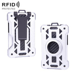 For AirTag 2nd Gen / AirTag 1st Gen Card Holder Metal Anti-Theft RFID Wallet, ak-4 A Black, ak-4 A Blue, ak-4 A  Silver, ak-4 A  Gray, ak-4 B  Black, ak-4 B Silver, ak-4 B Blue, ak-4 B Gray