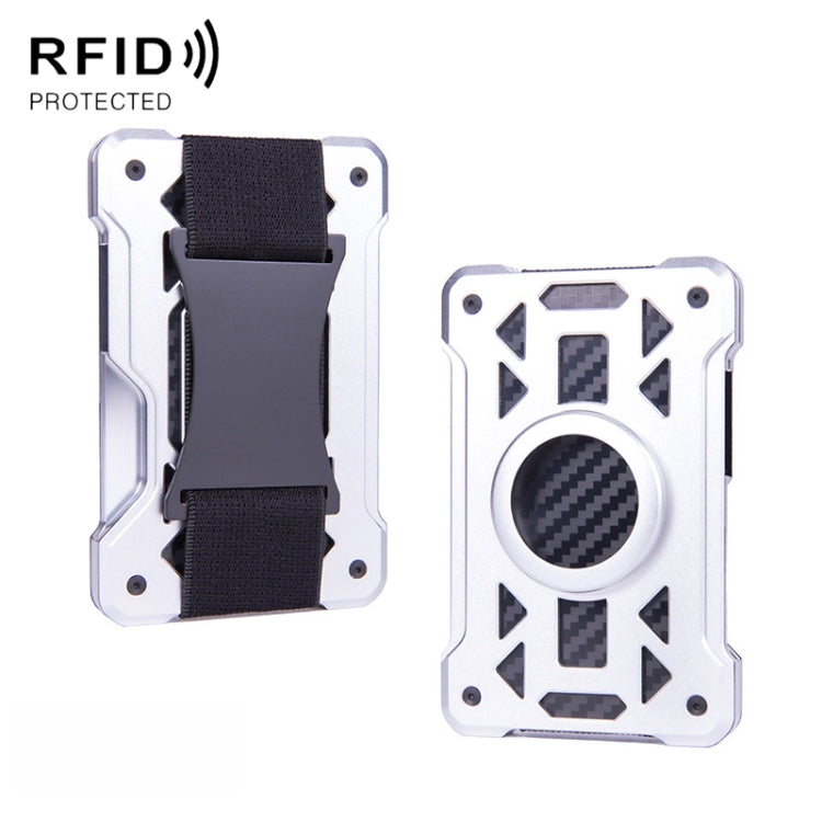 For AirTag 2nd Gen / AirTag 1st Gen Card Holder Metal Anti-Theft RFID Wallet, ak-4 A Black, ak-4 A Blue, ak-4 A  Silver, ak-4 A  Gray, ak-4 B  Black, ak-4 B Silver, ak-4 B Blue, ak-4 B Gray