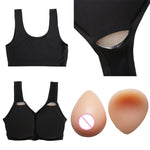 CD Crossdressing Silicone Fake Breast Vest Underwear, AA+XS 400g, A+S 500g, B+M 600g, C+L 800g, D+XL 1000g, DD+XXL 1200g, E+XXXL 1400g, EE+XXXXL 1600g
