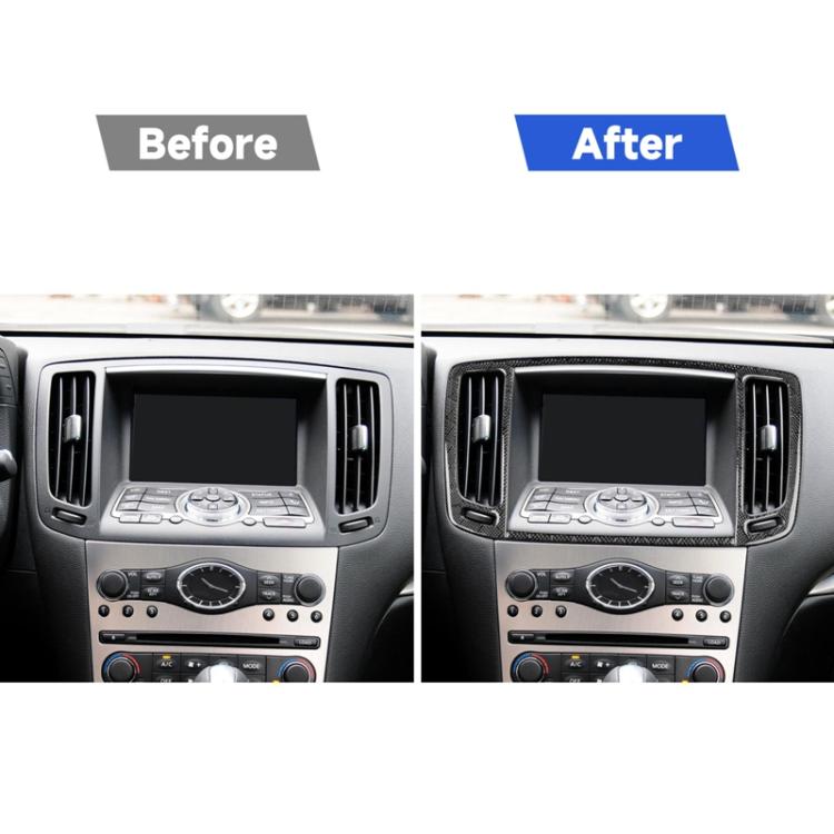 For Infiniti G35/G37/G25/Q60 2pcs/ Set Universal Central Air Outlet Sticker For Left And Right Drive