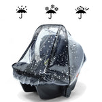 Baby Safety Seat Rain Cover Transparent EVA Stroller Baby Carriage Rain Cover, Rain Cover