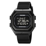SKMEI 1875 Men Outdoor Electronic Watch Timing Multi-Functional Watch, Style:, 1875 Steel Band Black Machine, 1875 Silicone Band White Machine, 1875 Silicone Band Black Machine, 1875 Steel Band White Machine