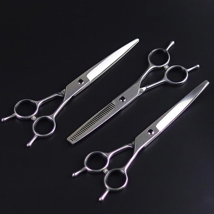 Pet Grooming Scissors Dog Cat Hair Trimming Haircutting Tools, Style:, Straight Shear, Teeth Shears