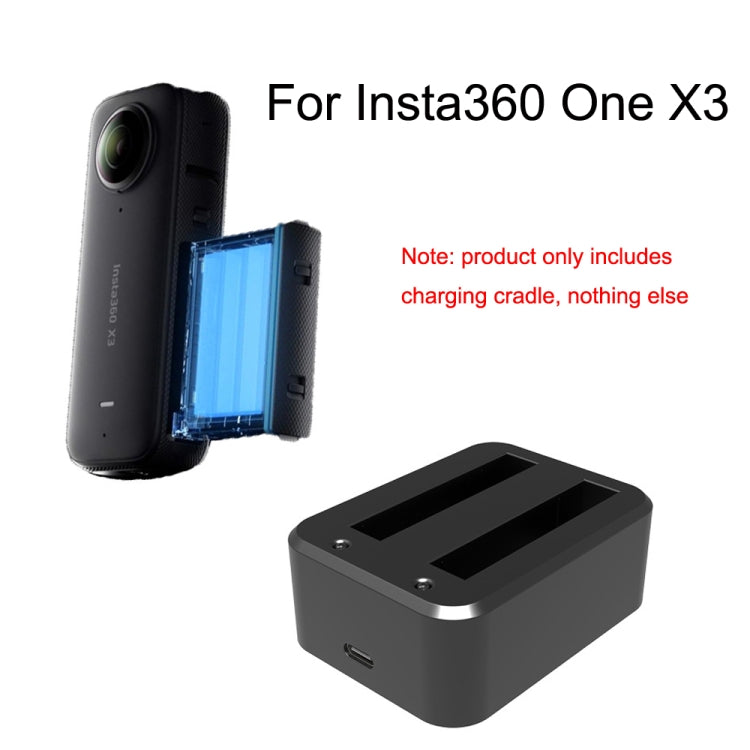 For Insta360 X3 A520 Panoramic Camera Batteries Charger Dual Charging Dock, For Insta360 X3 Dual Batteries