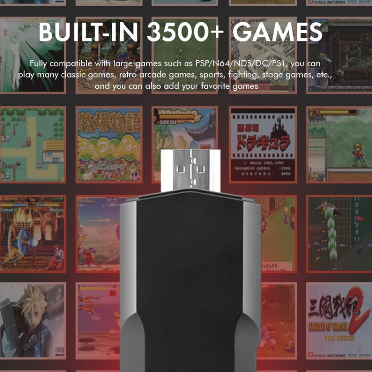 GD10 2.4G Wireless 4K HD TV Game Console PSP Game Box, 32G Built-in 15,000 Games, 64G Built-in 30,000 Games, 128G Built-in 40,000 Games